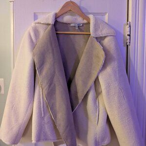 WDNY Faux Shearling Crop Jacket M